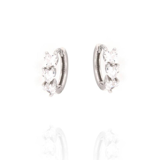 COR TRE CUORI ZIRCONE BIANCO