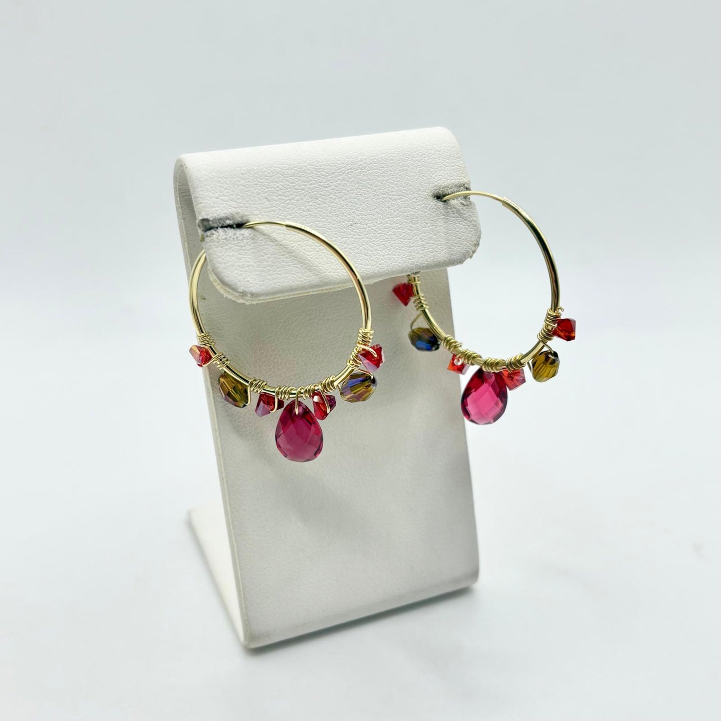 COR LISCIO 2,7 CM CON PENDENTI ROSSI