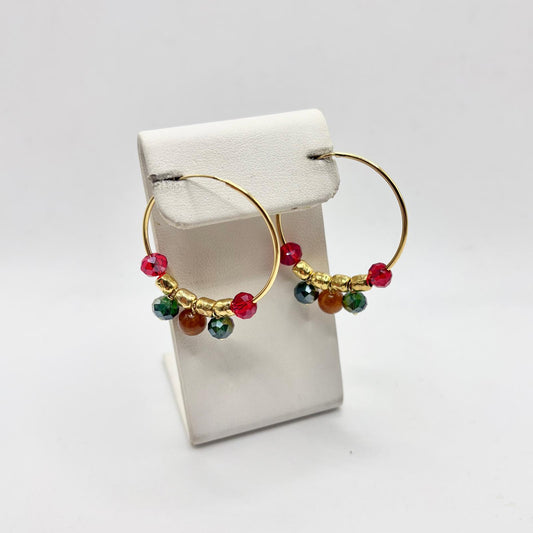 COR LISCIO CON PENDENTI COLORATI