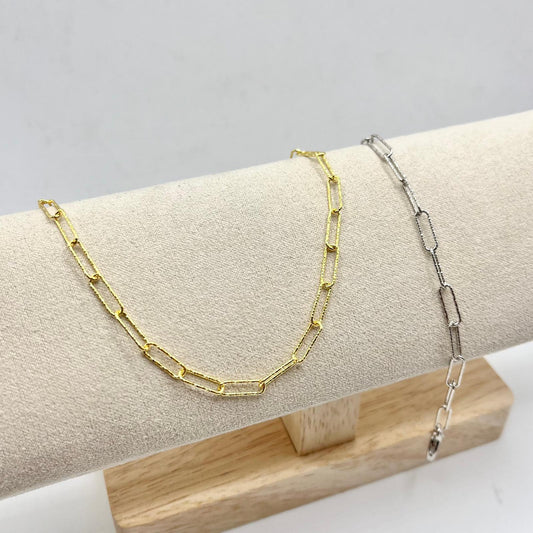 CAVIGLIERA CATENA DIAMANTATA 3MM