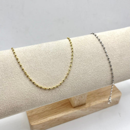 CAVIGLIERA CATENA CON PALLINE