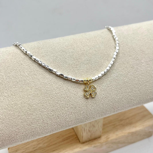 BR DODO PEPITE E QUADRIFOGLIO ZIRC