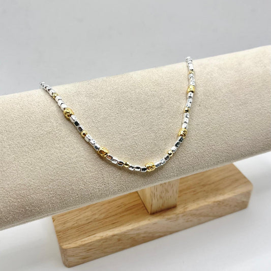 BR PEPITE BIANCHE E DORATE