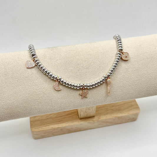 DD RONDELLE E CHARM ZIRC PENDENTI