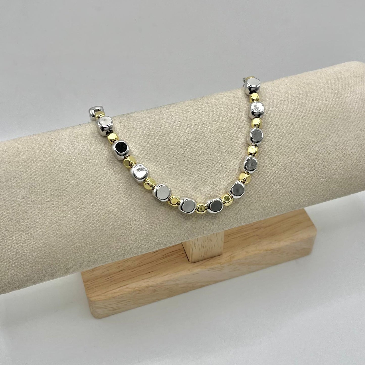 BR PEPITE GRANDI 6 MM E PICCOLE 4 MM BICOLORE