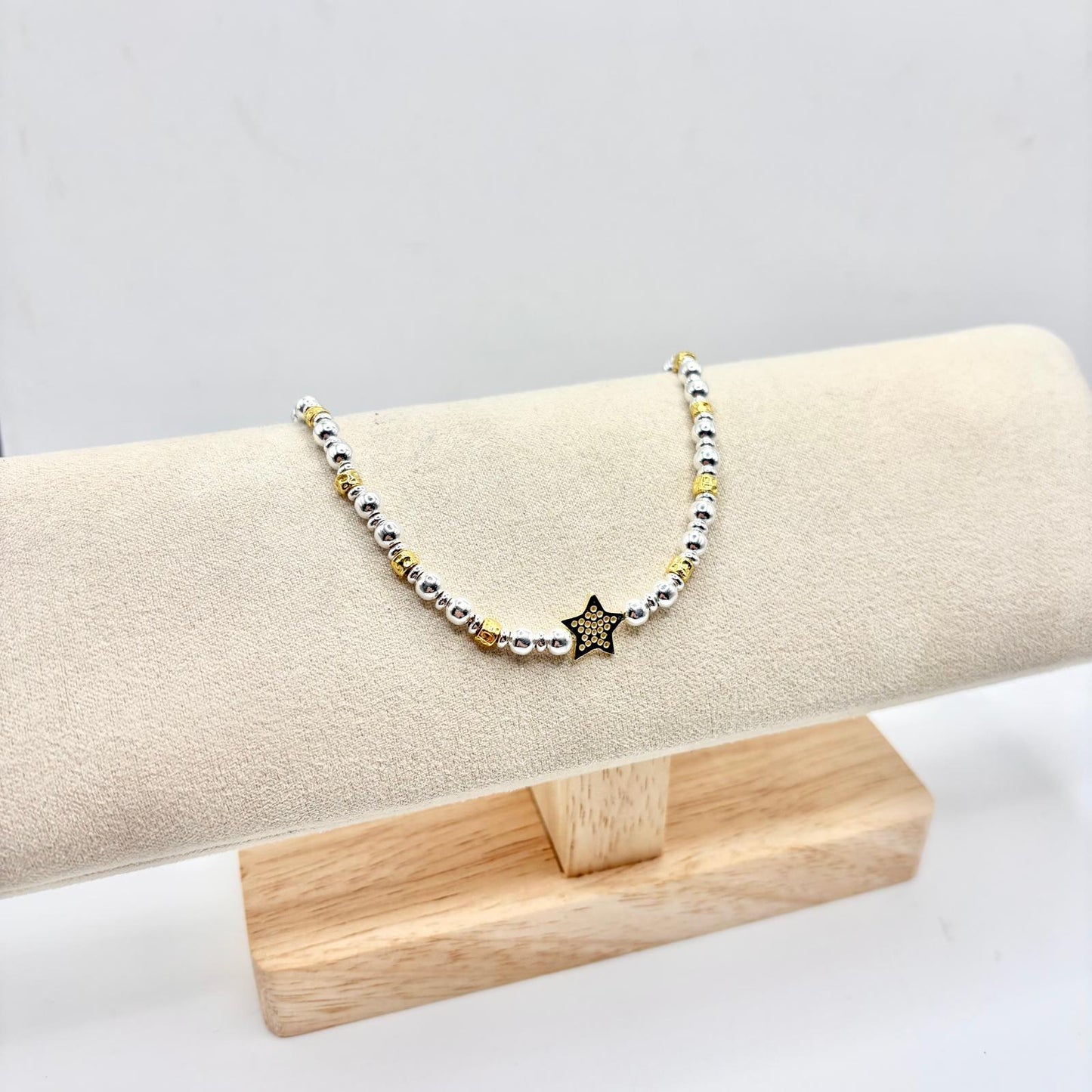 BR PALLINE LISCIE E PEPITE CON STELLA