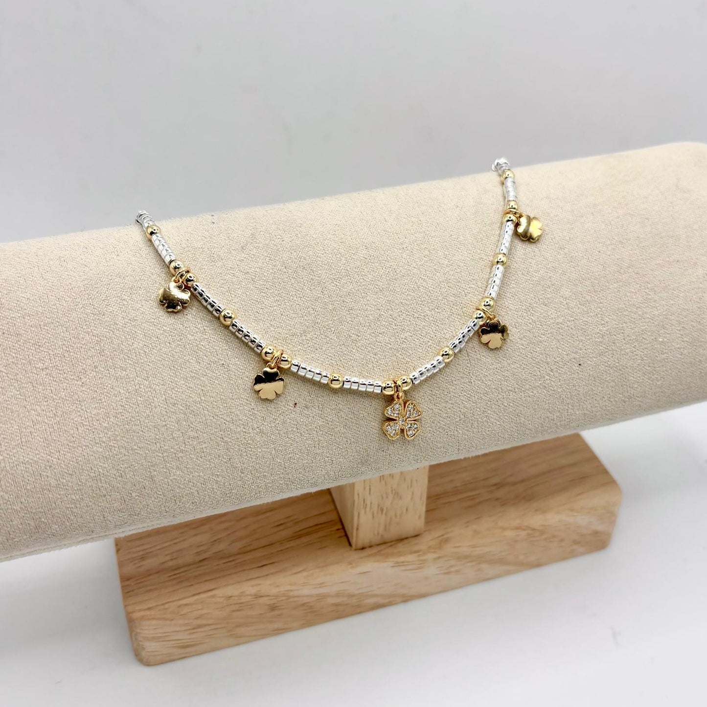 BR DODO QUADRIFOGLIO ZIRC E 4 LISCI