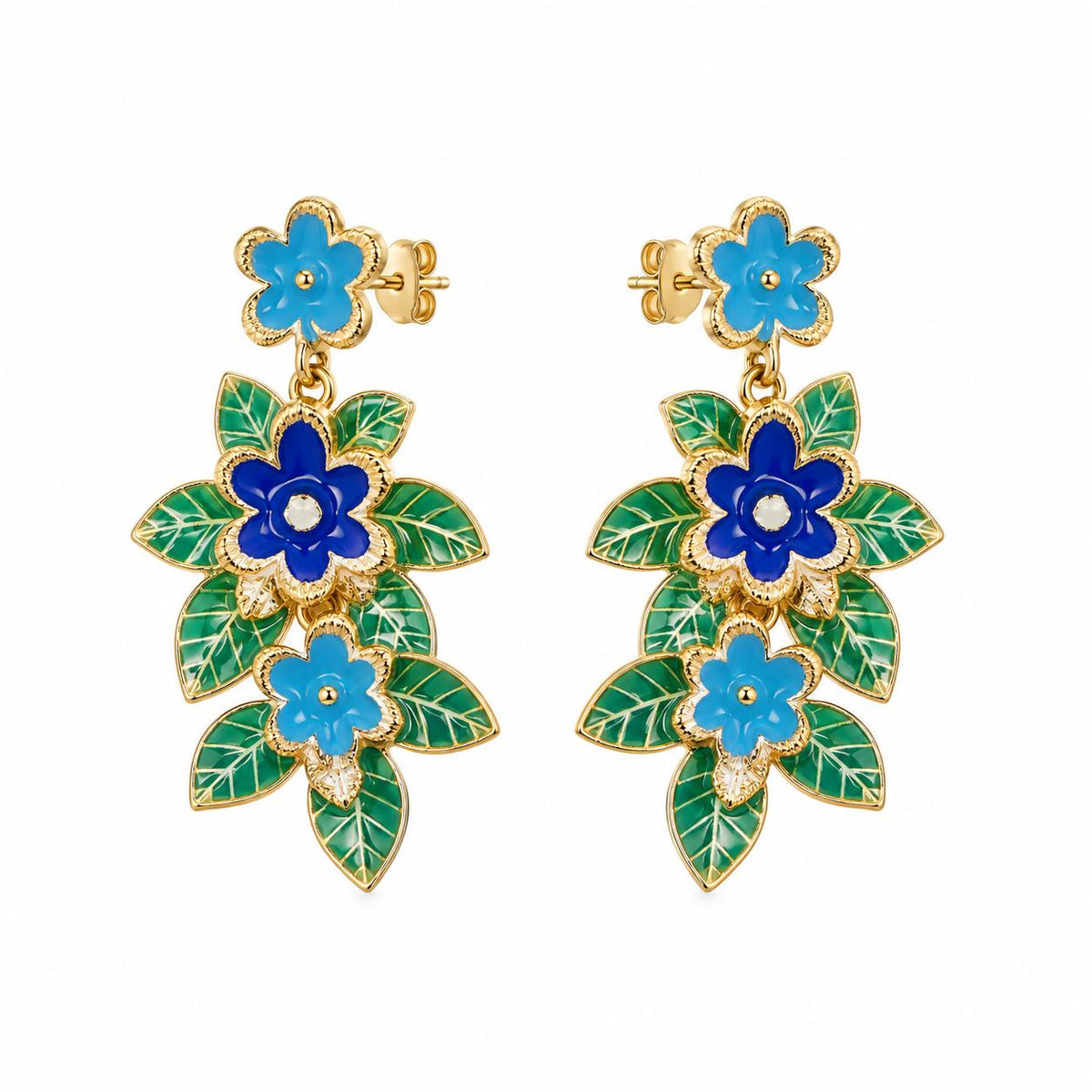 ORECCHINI FIORI COLORATI