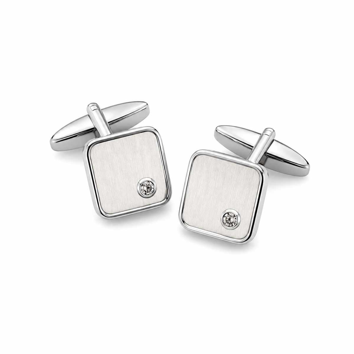 GEMELLI SATINATI CON ZIRCONE
