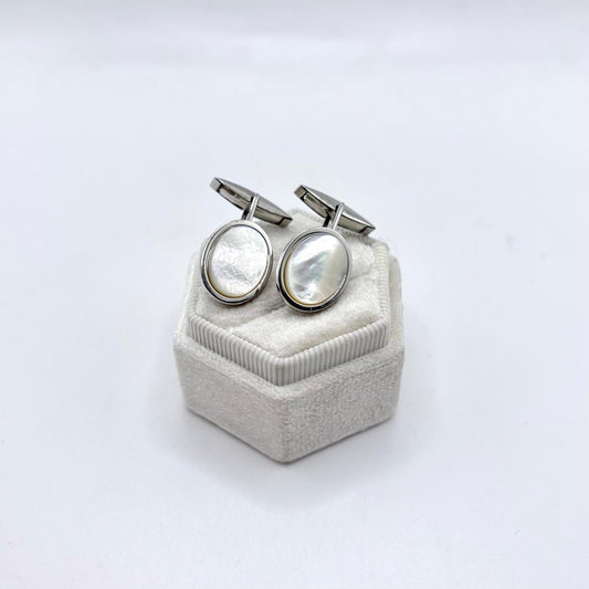 GEMELLI OVALI MADREPERLA