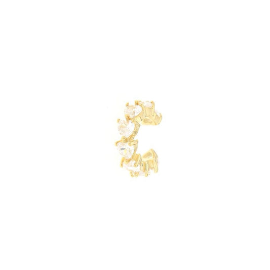 EARCUFF CUORI PIETRE