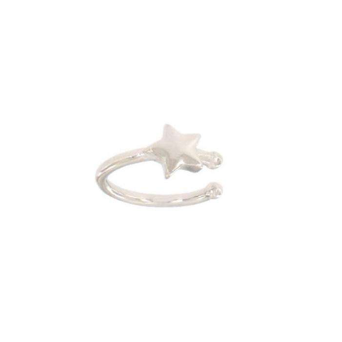 EARCUFF CON STELLA LISCIA