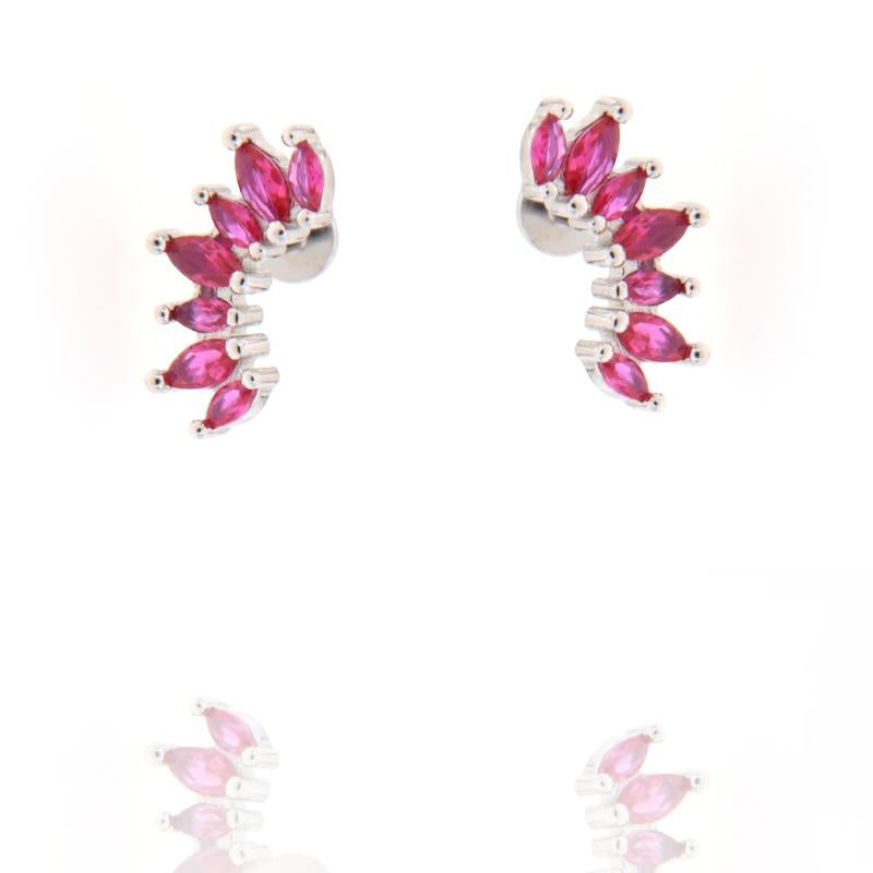 PIERCING ARCO ZIRC COLORATI CHIUSURA A VITE PIATTA