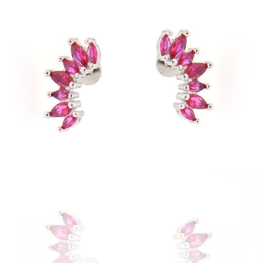 PIERCING ARCO ZIRC COLORATI CHIUSURA A VITE PIATTA