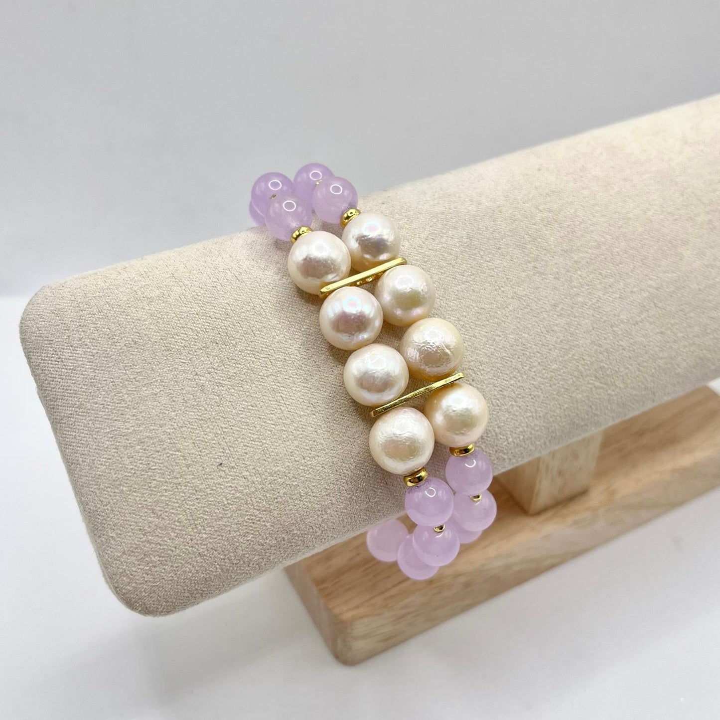 BR DOPPIO ELASTICO PERLE E PALLINE