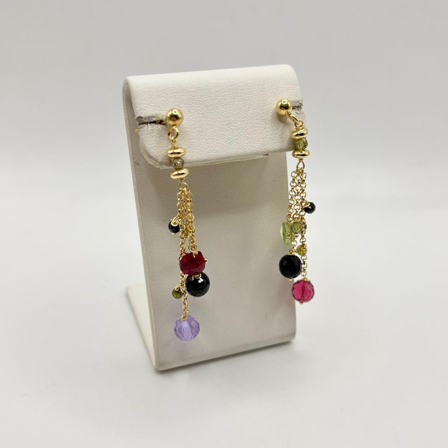 OPN 3 FILI PIETRE COLORATE PENDENTI