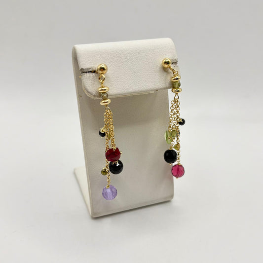 OPN 3 FILI PIETRE COLORATE PENDENTI