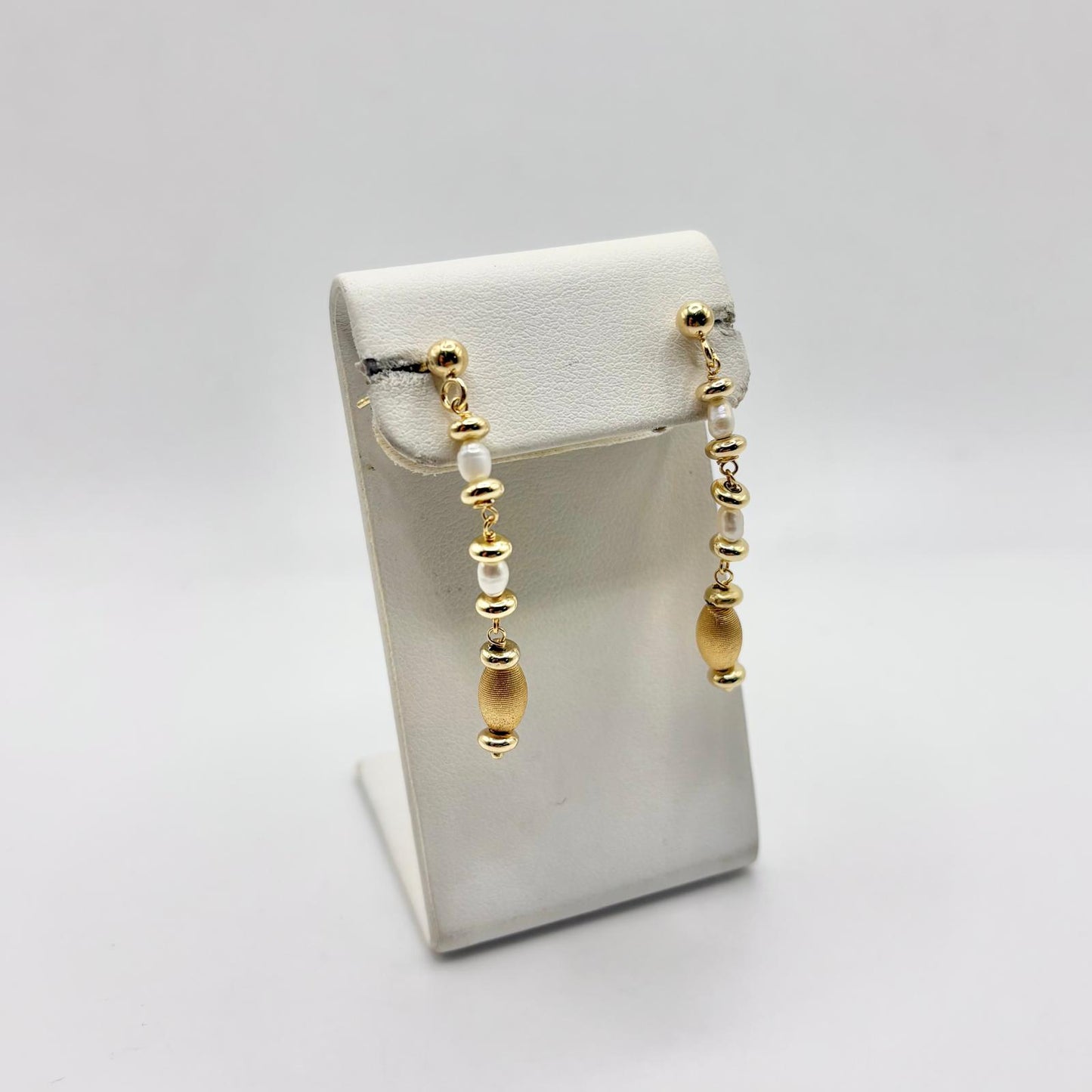 OR PERLE BIANCHE E SFERE SATINATE