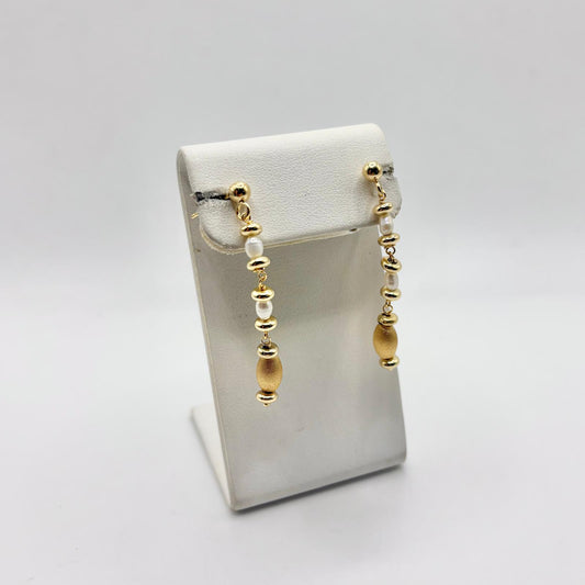 OR PERLE BIANCHE E SFERE SATINATE