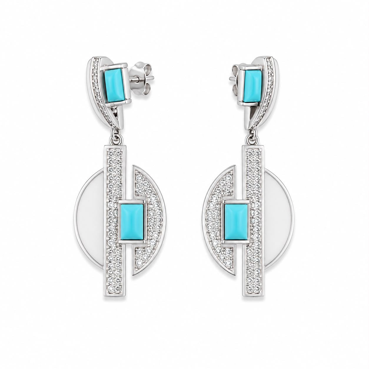 OR LOBO PENDENTI SMALTO E ZIRCONI