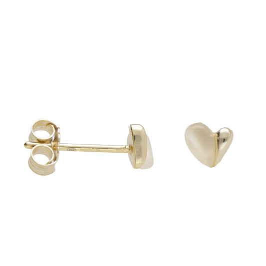 OR CUORE MEA’ LISCIO META’ OPALE BIANCO