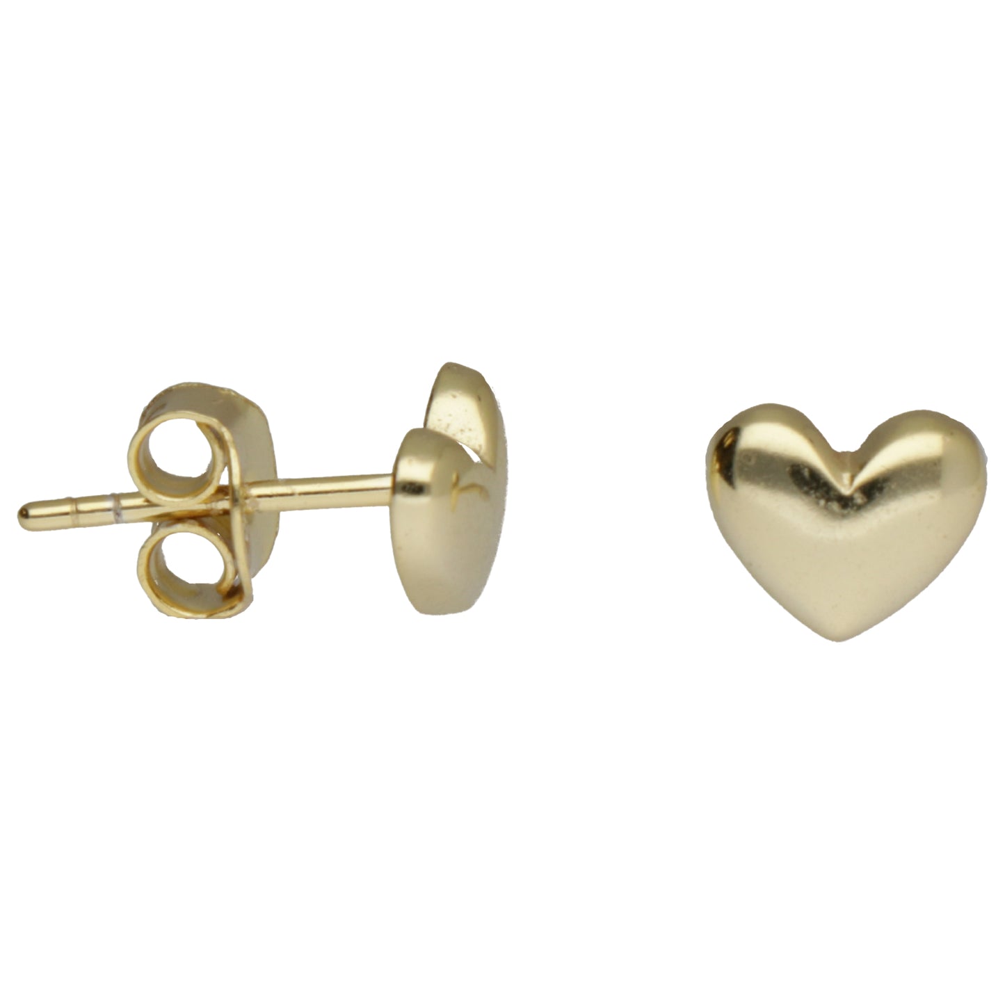 OR CUORE BOMBATO LISCIO 7x5 MM