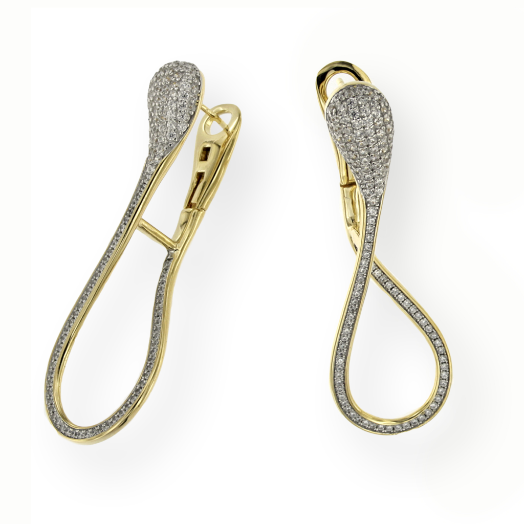 OR GOCCIA PAVE’ CON ZIRCONI