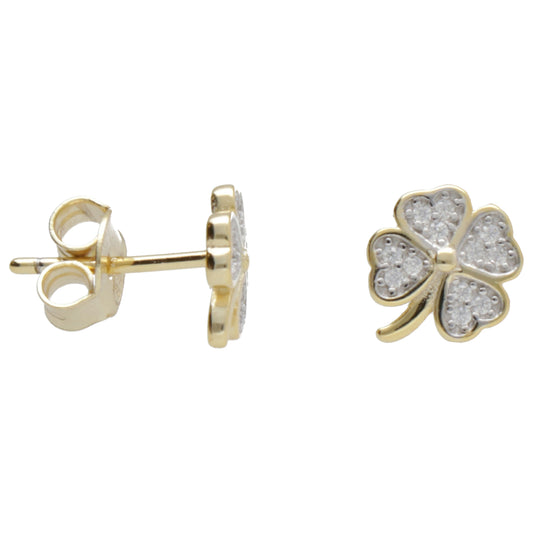 OR QUADRIFOGLIO ZIRCONI