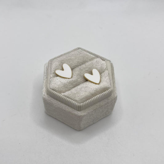 OR CUORE SMALTO BIANCO