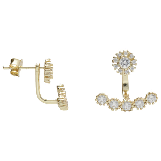 OR EAR JACKET FIORE E ZIRCONI