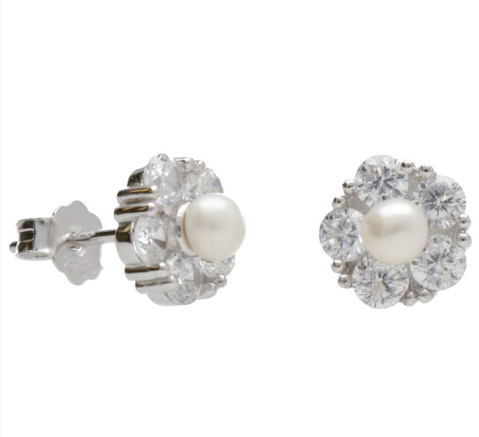 OR FIORE ZIRC + PERLA CENTRALE