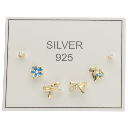 SET OR FIORE AZZURROFIOCCHETTO