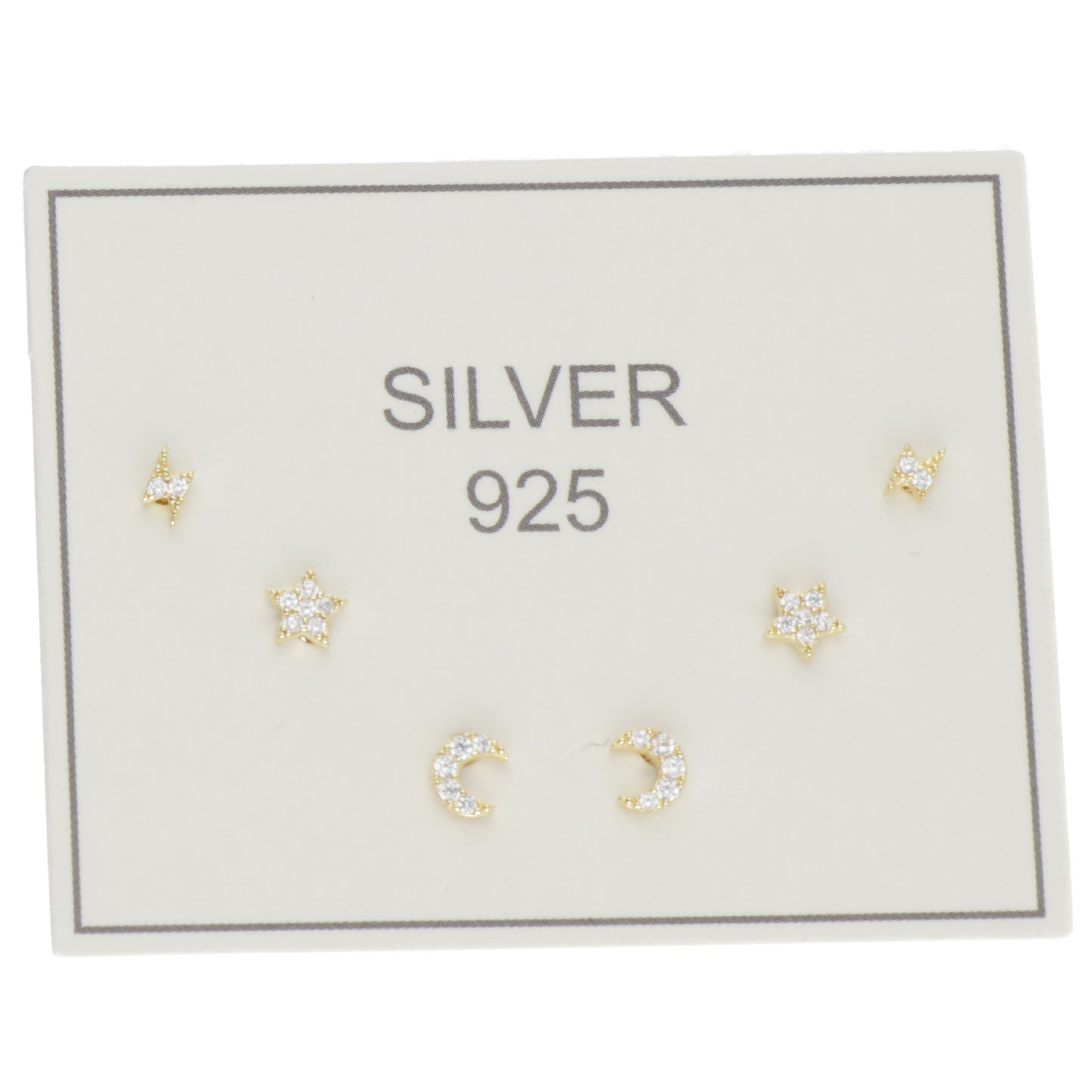 OR SET LUNA STELLA FULMINE ZIRCONI