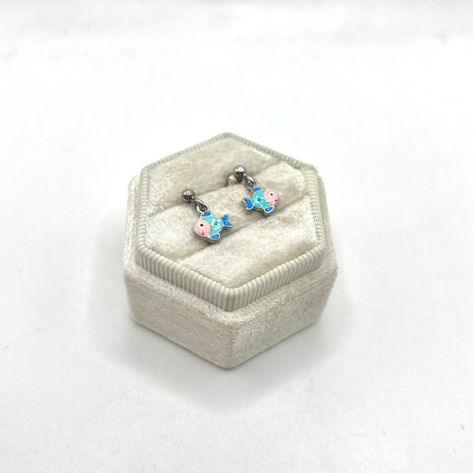 ORB PESCE SMALTO PENDENTE