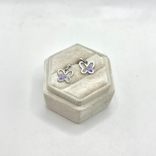 ORB FARFALLA LISCIA E FARF SMALTO PEND