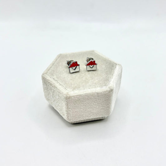 ORB CASETTA SMALTO BIANCO E ROSSO