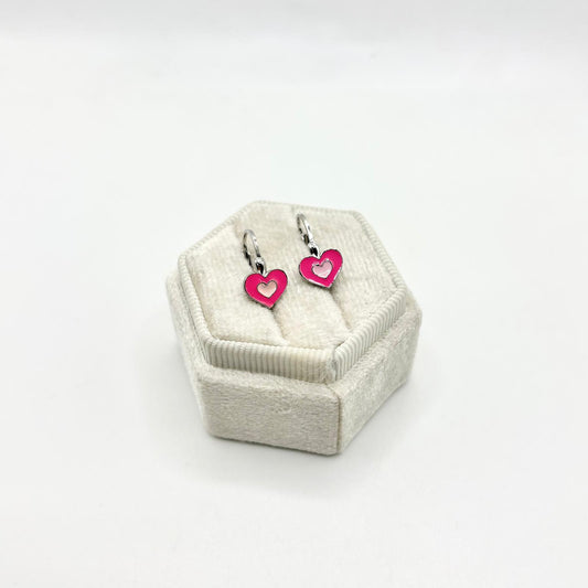 ORB MONACHELLA CUORE SMALTO ROSA