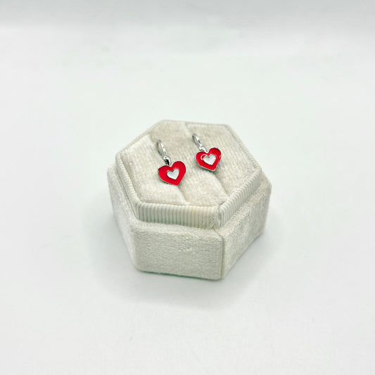 ORB MONACHELLA CUORE SMALTO ROSSO