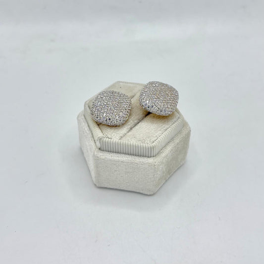 OR BRONZO ROMBO ZIRCONI 1,8X1,5 CM