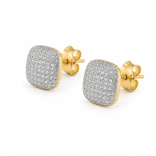 OR BRONZO ROMBO ZIRCONI 1,5X1,8