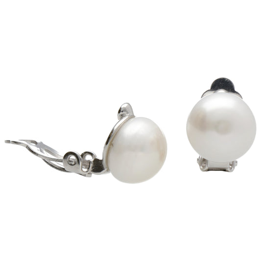 OR CLIP SENZA PERNO CON PERLA 1.2 CM