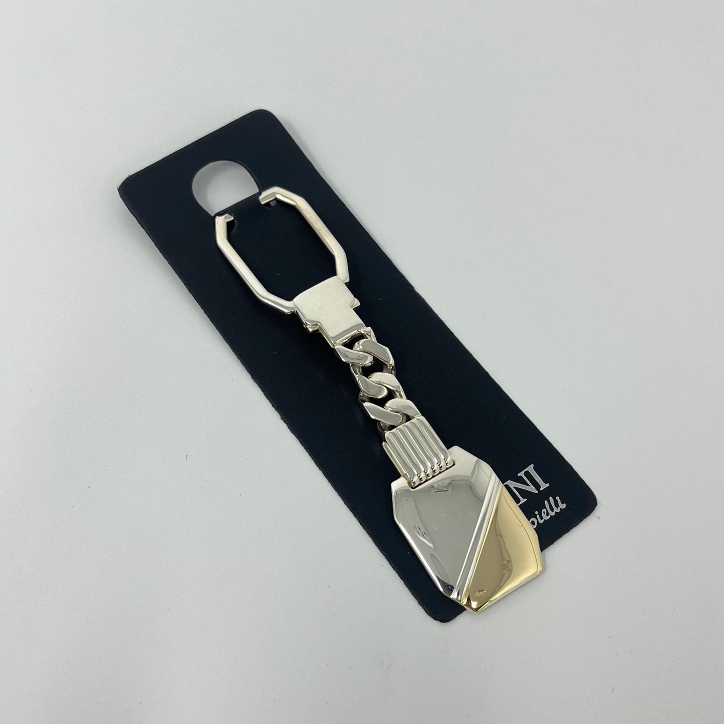PORTACHIAVI ARGENTO E ORO 9KT