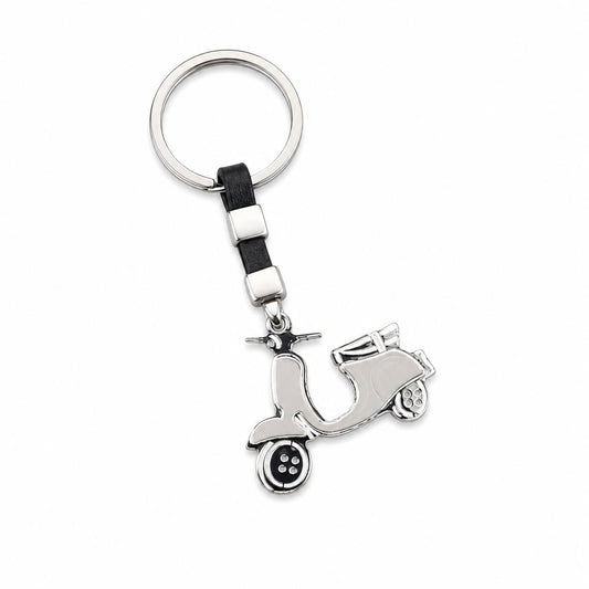 PORTACHIAVI ARGENTO BICI