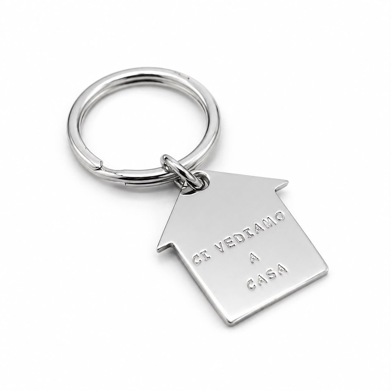 SMOOTH AND WORKED ELECTRONIC KEY RING