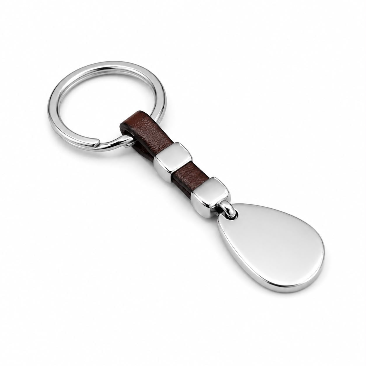 SMOOTH AND WORKED ELECTRONIC KEY RING