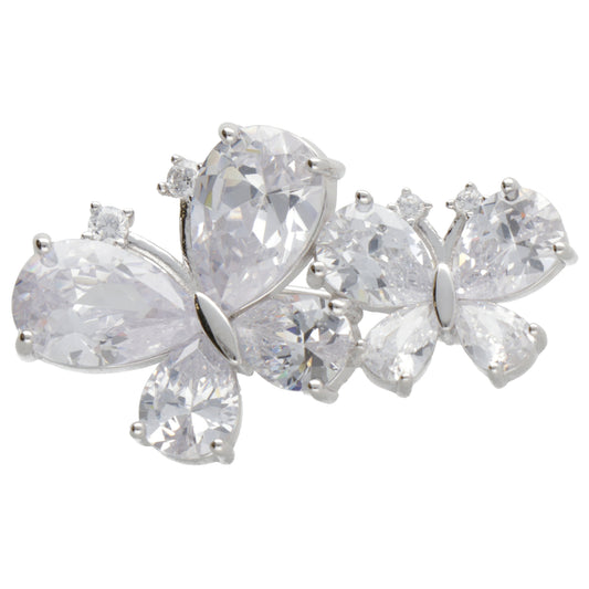 SPILLA DUE FARFALLE PIETRE