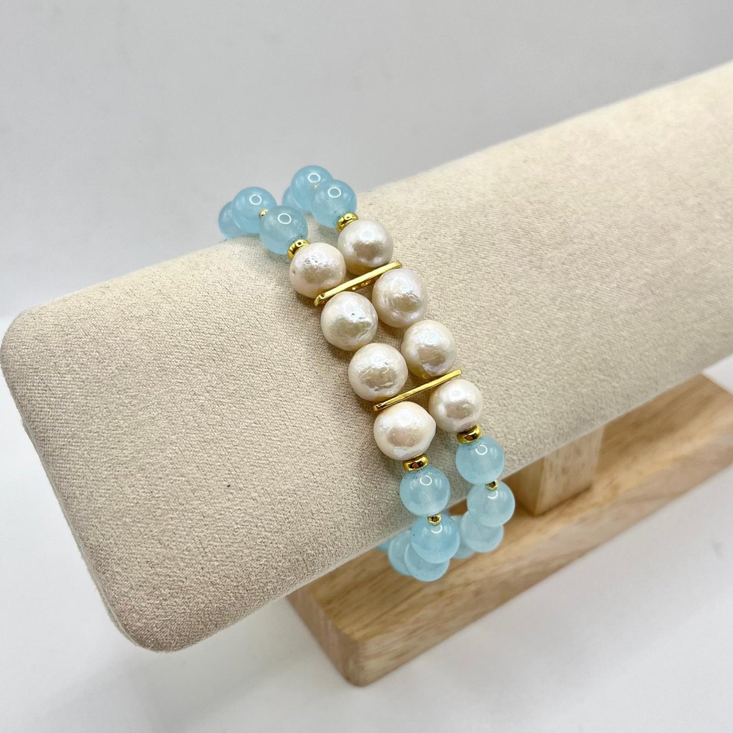 BR DOPPIO ELASTICO PERLE E PALLINE