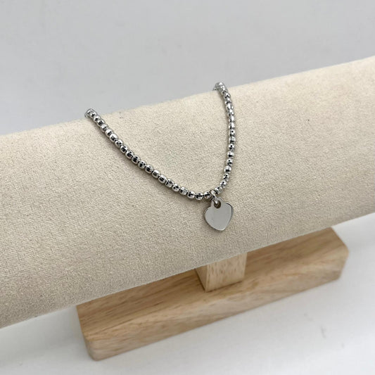 BR PALLINE 3 MM LAVORATE CUORE PICCOLO