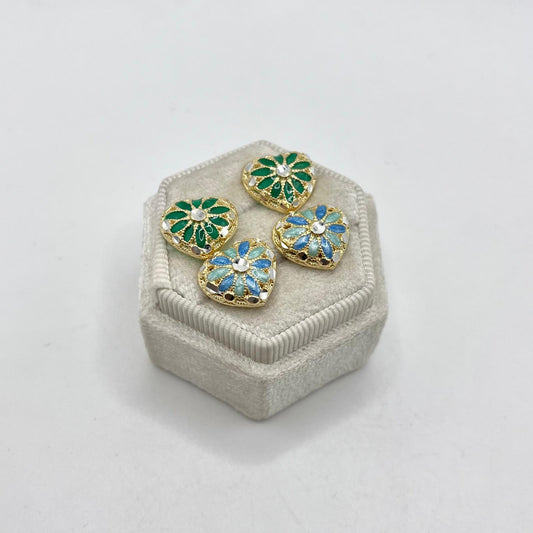 UNG OR LOBO CUORE CON FIORE