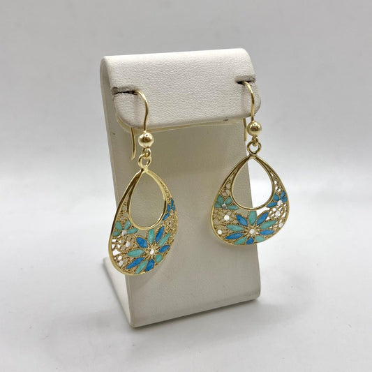 UNG OR GOCCIA PENDENTE FANTASIA FIORI